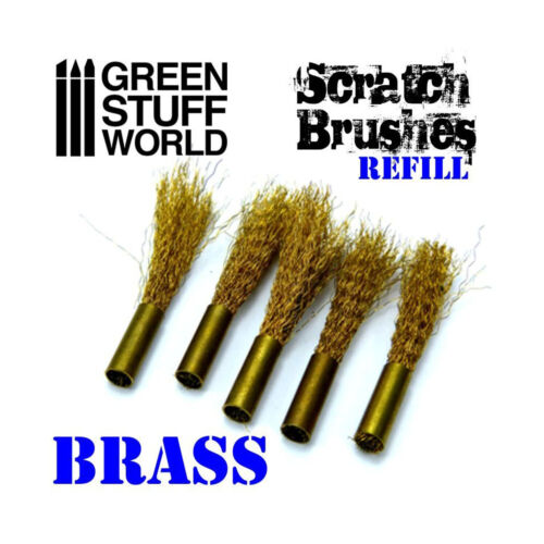 Green Stuff World Modelling Supply Scratch Brush Set Refill - Brass New - Picture 1 of 2