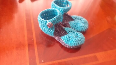 Summer Shoes BABY 6-9 Months Crochet ''Summer'' Cotton 100% Italian