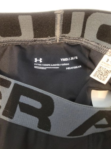 NWT Under Armour Compression Shorts Boys YMD HeatGear Armour Shorts YMD Black - Picture 6 of 7
