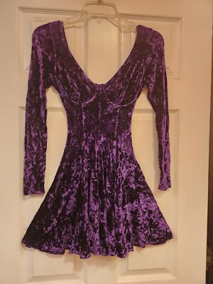 むらさき⭐︎kastane velour bell sleeve dress オケージョンドレス/結婚式】velour bell sleeve dress
