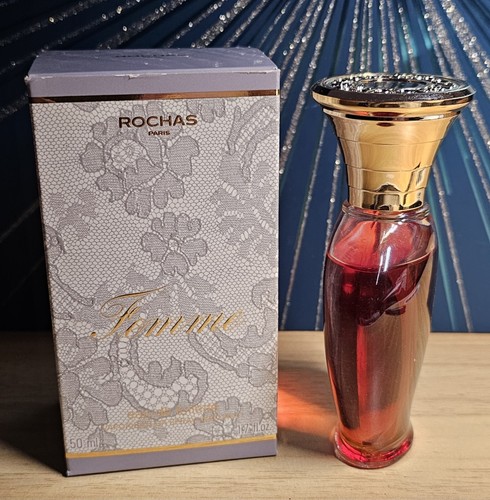 Femme ROCHAS PARIS Eau De Toilette Vaporisateur Spray: 50ml/1.7fl oz (VINTAGE) - Picture 11 of 17