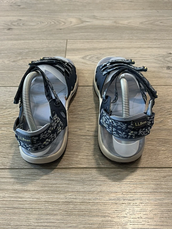 L.L. Sandalias deportivas ajustables florales azules Bean para mujer talla US 8M senderismo agua Foto 3 de 4