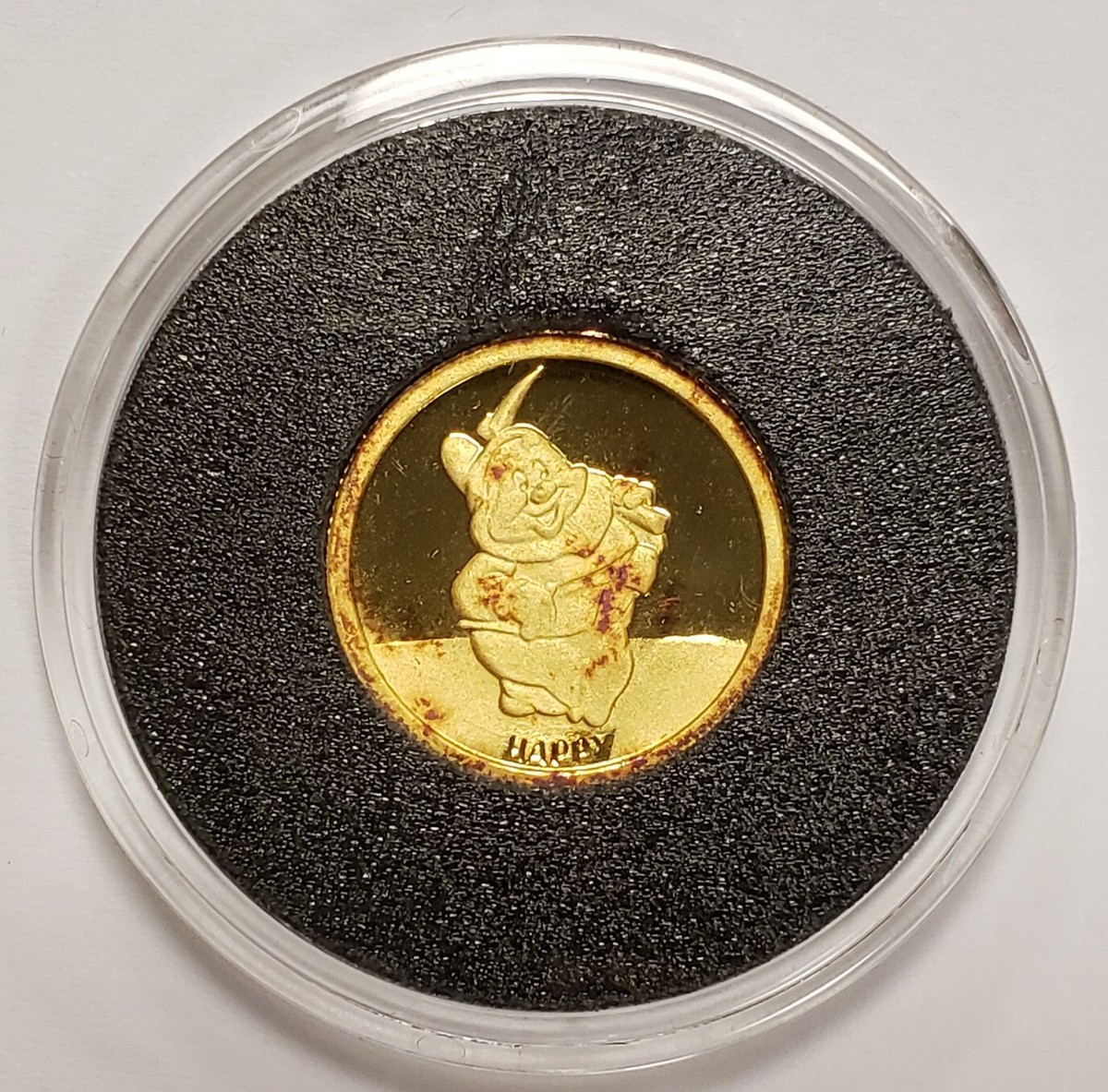 1/4 oz .999 Gold - Disney Snow White 50th Happy - Rarities Mint
