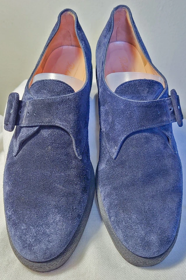 Zapatos Mocasines Robert Clergerie Gamuza Cuero Plataforma Talla 7 Foto 3 de 4