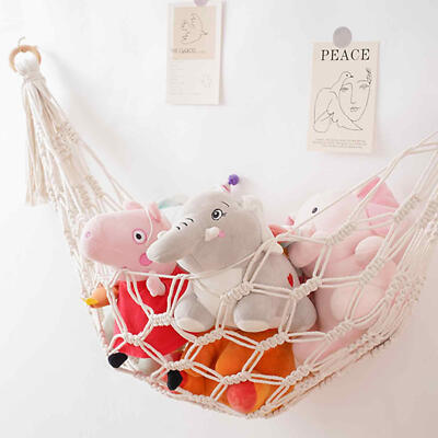 Toy Net Plush Toy Storage Corner Hanging Cotton Rope Hand