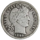 1898 Barber Dime Nice Circulated VG/FINE! Complete Your Album!