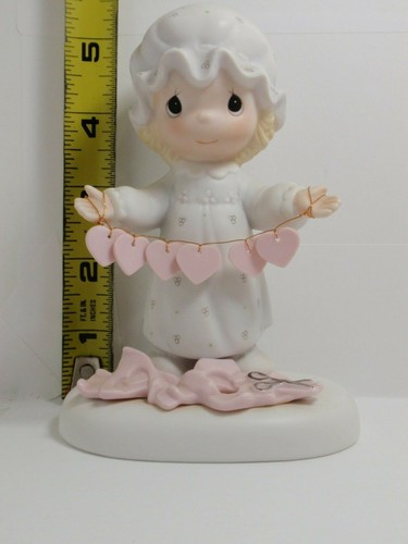 Precious Moments figurine You Have Touched So Many Hearts E-2821 girl scissors - Picture 2 of 12