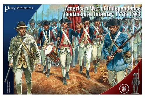 Perry Miniatures: American War of Independence Continental Infantry - 38 Figures