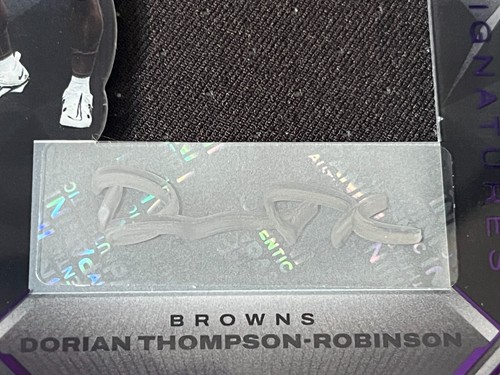 2023 PANINI BLACK dorian thompson robinson ROOKIE PATCH AUTO RPA /50 - Picture 4 of 5