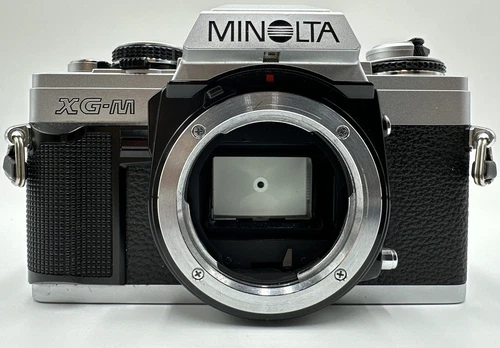 Minolta XG-M Silver 35mm SLR Film Camera Body For Repair