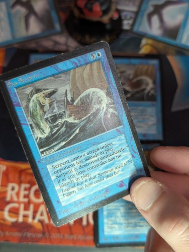 MTG 4x BETA Sea Serpent ~ LP 💎 - Picture 3 of 5