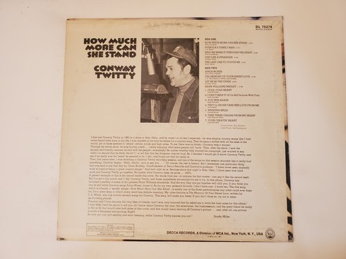 Conway Twitty - How Much More Can She Stand (Vinyl Record LP) - Picture 2 of 2