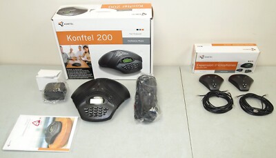 New!! OB!! KONFTEL 200 Conference Telephone/ Phone & 2- Expansion Modules!!