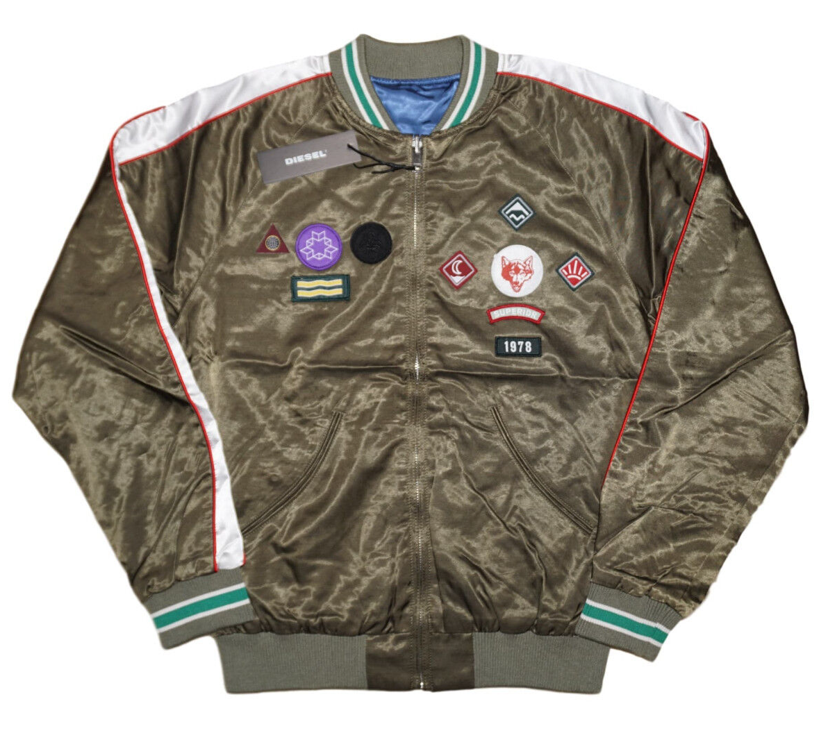 DIESEL J-FIRE REVERSIBLE JACKET SIZE M 100% AUTHENTIC