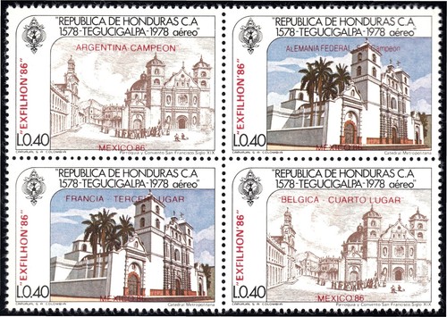 Honduras A- 699/02 1986 Villa Von Tegucigalpa MNH