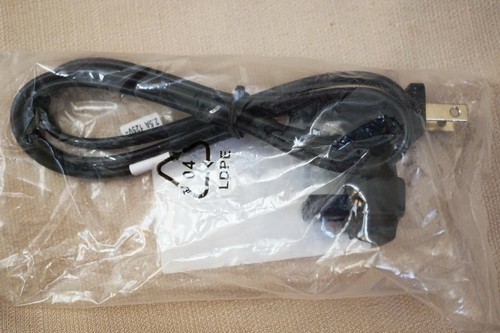 Dell 2-Prong right-angle AC power cord cable Notebook laptop PA-10 PA-12 DF771 - Picture 3 of 11