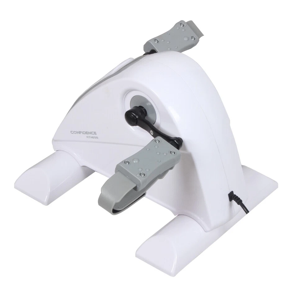 Mini bicicleta de ejercicio eléctrica motorizada Confidence Fitness/ejercitador de pedales gris Foto 2 de 4