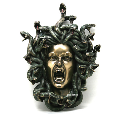 Medusa Mit Schlangenkopf Auf Leinwand, Mixed Media