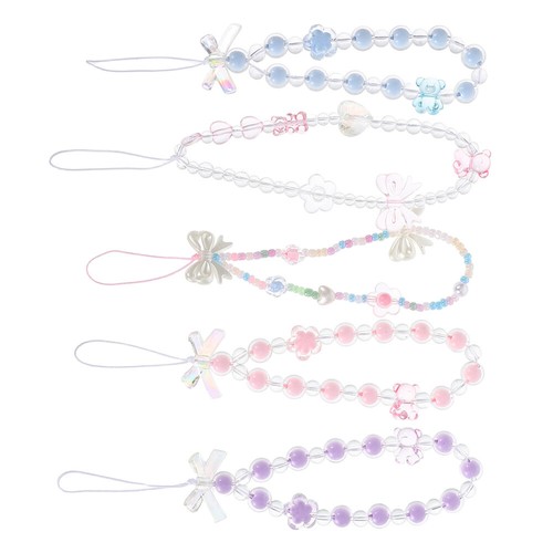 5 Pcs Handy Kette Fräulein Telefonzubehör Charme Handgelenksgurt - 第 6/12 張圖片