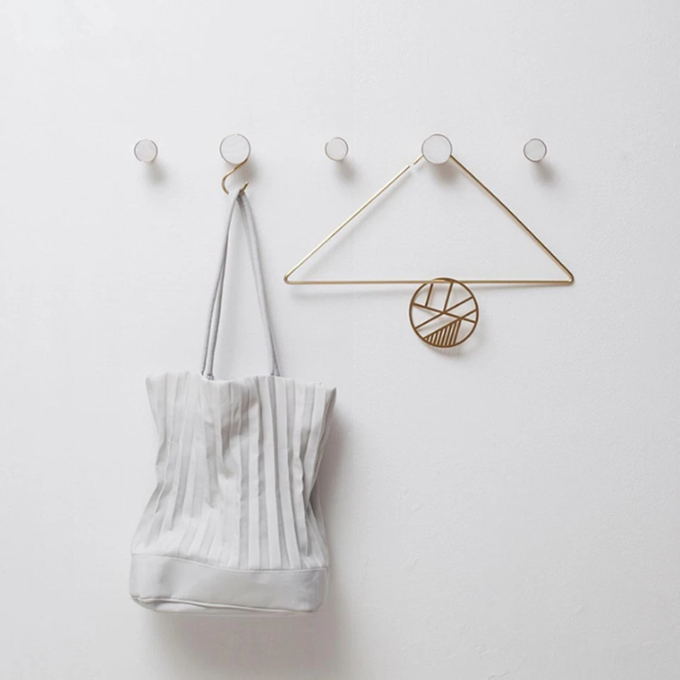 Gancho de pared de latón macizo de lujo simple MFYS ganchos de pared ganchos para abrigo Foto 4 de 4