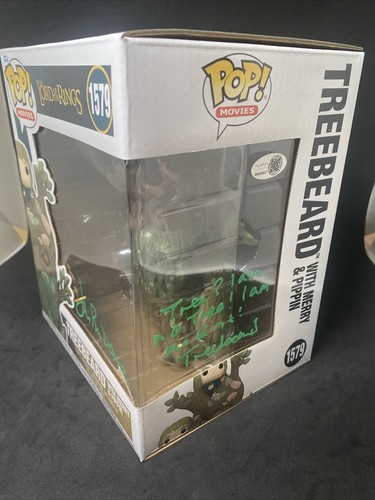 JOHN RHYS-DAVIES signed LORD OF THE RINGS TREEBEARD Funko Pop JSA Witness + Case - Picture 7 of 9