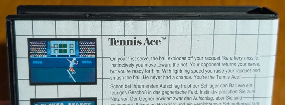 1989 Sega Master System Tennis Ace CIB *Very Good Condition* - Image 4 of 4