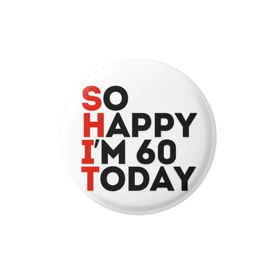 EMU WORKS Funny 50th Birthday Badge - Humorous Gift for Men & Women, Unique Birthday Acces