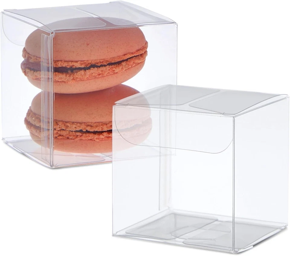 Прозрачные подарочные коробки упаковка 100 шт. — элегантные коробки 2 x 2 x 2 дюйма для свадеб и мероприятий - Изображение 3 из 4