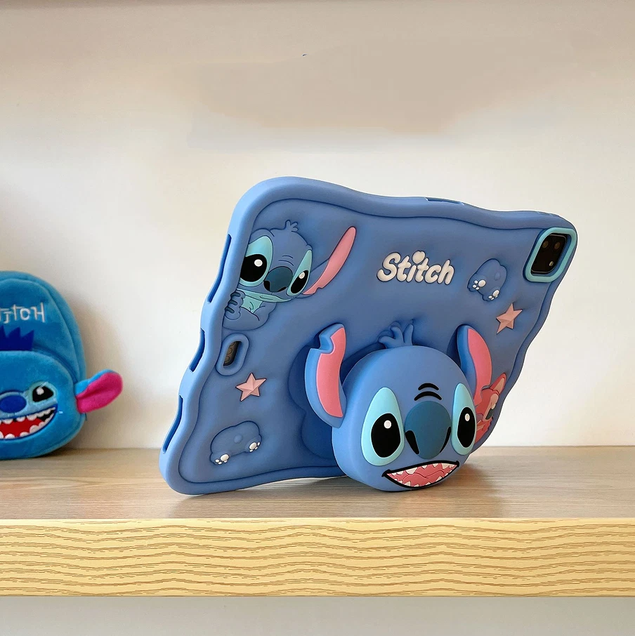 Lilo Stitch Stand Case Silicone Cover Strap For iPad7/8/9/10thAir10.2''10.9'' UK - Image 3 of 4