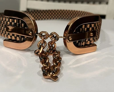 Hand made Vintage COPPER WIRE LADIES ADJUSTABLE BELT Hand made Vintage COPPER WIRE LADIES ADJUSTABLE BELT main image 3