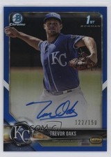 2018 Bowman Chrome Prospect Blue Refractor /150 Trevor Oaks #BCPA-TO Auto 12i0