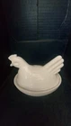 Vintage Milk Glass Chicken On A Nest