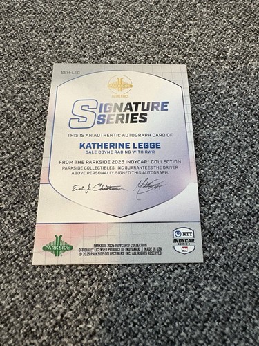 Autógrafo Katherine Legge #41/75 2025 Parkside - Imagen 4 de 4