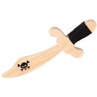 Bartl Piraten Entermesser Holz 27 Cm Totenkopf Spielzeugwaffe Fasching Karneval