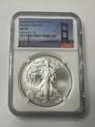 2014 S MS 69 Silver American Eagle Struck  At San Francisco Mint NGC