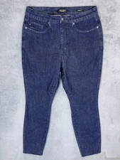 Judy Blue Jeans Womens 18W Plus Blue Dark Wash High Rise Skinny Fit Stretch