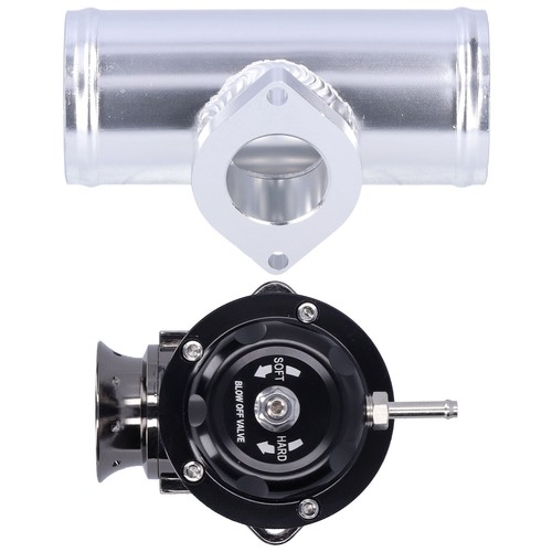 Ι Black Aluminium Billet Turbo Blow Off Valve 2.5in Flange Pipe TypeRS Universal - Picture 5 of 12