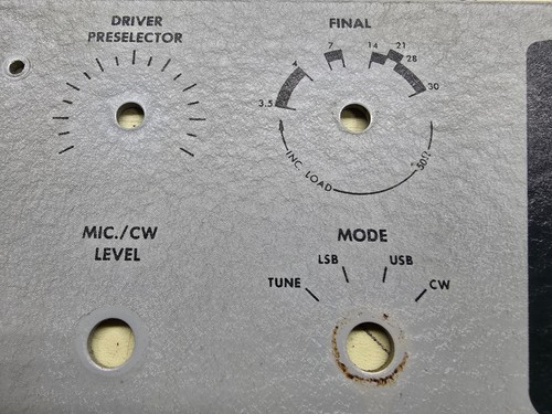 Heathkit HW-100 SSB Transceiver Radio Parts - Faceplate - Picture 5 of 19