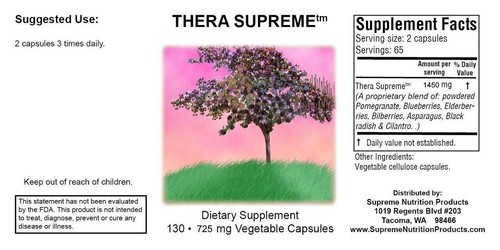 Thera Supreme by Supreme Nutrition antioxidative Mischung. Hilft Immun, Entzündungen - Bild 2 von 3
