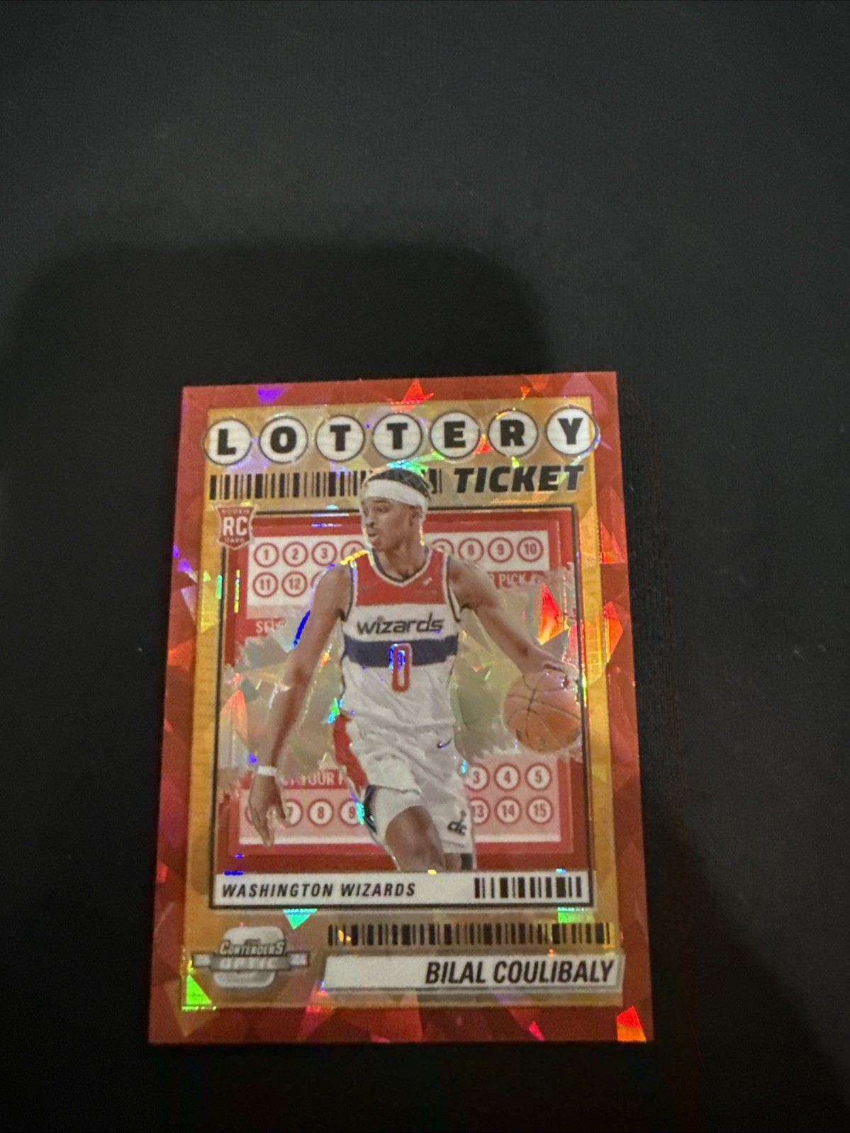 Bilal Coulibaly 2023-24 Panini Contenders Optic 71/175 Red Ice Lottery Ticket#2