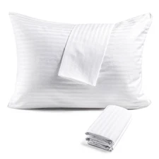 600TC 100% Cotton Pillow Protectors, Standard Size (20x26), 4 Pack, Oeko-TEX ...