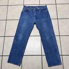 Vintage 90s Levi's 501 0000 Shrink To Fit Denim Jeans Made in USA 38/32