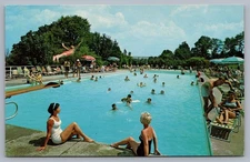 Singers Spring Valley NY Hotel Swimming Pool Rockland County Postcard N12