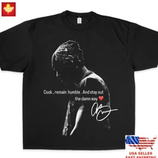 New Apparel COOK & REMAIN HUMBLE S/S T-Shirt Motivational Chef Graphic Tee