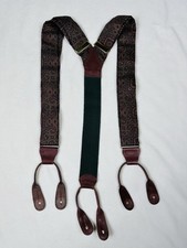 Vintage Polo Ralph Lauren Silk Suspenders - Classic Paisley Pattern -Made in USA