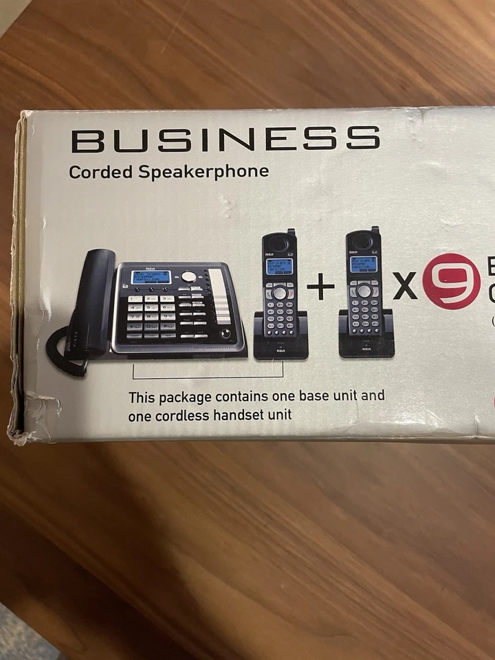 Altavoz empresarial RCA 25255RE2 2 líneas con cable e inalámbrico nuevo en caja Telefield Foto 3 de 4