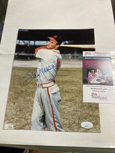 JSA certified signed 8 x 10 photo Stan Musial autograph St. Louis Cardinals