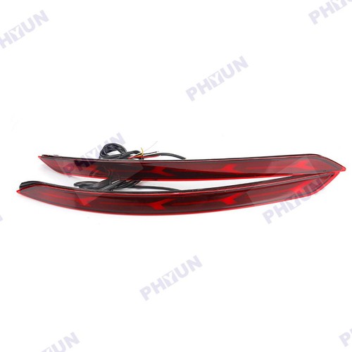 For Hyundai Elantra 2x LED Rear Bumper Reflector Brake Light Flow Turn Signal - Picture 2 of 8