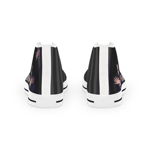 Men High Top Sneakers Shoes Nevermore Dark Academia Black gothic fan art coffin - Picture 12 of 17