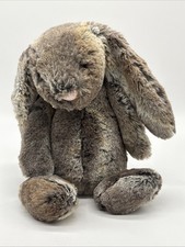 Jellycat London Bashful Bunny Woodland Brown Tan 11  Plush Stuffed Animal